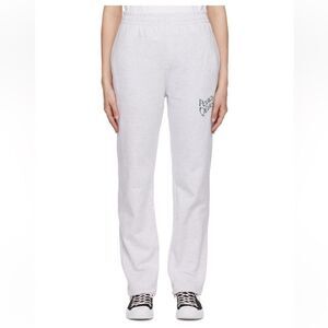 MUSEUM OF PEACE & QUIET Warped logo Lounge sweatpants joggers pants Revolve M